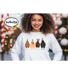 Christmas Chickens Sweatshirt, Chicken Christmas Lights Sweatshirt, Funny