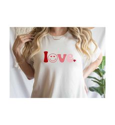 Retro Valentine Shirt, Smiley Face Valentines Day Shirt,
