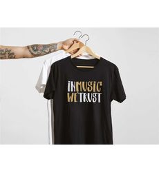 Music Lover Tshirt Vintage Style Graphic Tee Music