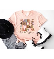 flannels bonfires football pumpkins sweatshirt, fall y'all shirt,