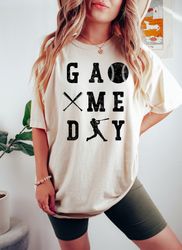 game day baseball shirt, baseball season, baseball lover shirt, mom shirt, baseball shirt for women, sports mom shirt, m