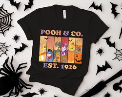 disney halloween pooh & co est 1926 shirt, retro the pooh and friends halloween, pooh bear halloween party 2024, disney