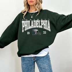 philadelphia football vintage sweatshirt/ philadelphia eagles football shirt/ philadelphia football crewneck/ philadelph