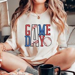 baseball shirt, baseball game day shirt for women, baseball game day tshirt, baseball mom shirt - dream482