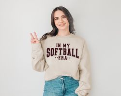in my softball era sweatshirt softball sweatshirt softball player sweatshirt softball lover shirt softball shirt game da