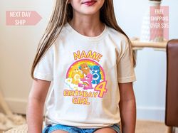 care bears family birthday party shirt for toddlers - personalized toddler tee - adorable care bears birthday shirt for