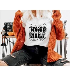 Spooky Mama Unisex Tee, Spooky Mama T-shirt, Spooky Mama Shirt, Halloween gift, Gift for new mom, Gift for mom, Hallowee