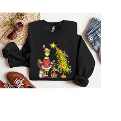 grinch christmas tree sweatshirt, grinch max tree shirt,