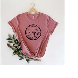 volleyball heart shirt, cute volleyball shirt, volleyball sport