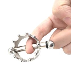 1 Pair of Crowns Zinc Alloy Nipple Clips, Nipple Clips, Sex Toys, Adult Games, Breast Clips, Pacifier Clips,Magnetic Tip