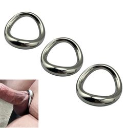 Size Customizable Stainless Steel Curved Oval Cock Ring,Ergonomic Ring  Valentine's Day gift