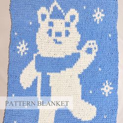 Alize Puffy More Blanket Pattern, Finger Blanket Pattern, Loop Yarn Blanket Pattern, Baby Blanket Knitting Pattern, Bear