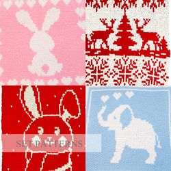 Set 1 Alize Puffy More Blanket Pattern, Finger Knit Blanket Pattern, Loop Yarn Blanket Pattern