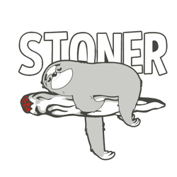 Stoner Sloth Svg, Trending Svg, Sloth Svg, Svg Clipart, Silhouette Svg, Cricut Svg Files, Digital download