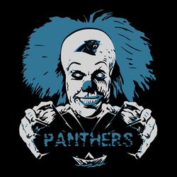 It Halloween Carolina Panthers NFL Svg, Carolina Panthers Svg, NFL Svg, Football logo Svg, Digital download