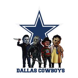 Horror Movie Team Dallas Cowboys NFL Svg, Dallas Cowboys Svg, Football Svg, NFL Team Svg, Sport Svg, Cut file