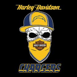 Harley Skull Los Angeles Chargers NFL Svg, Football Team Svg, NFL Team Svg, Sport Svg, Digital download
