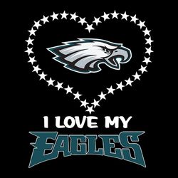I Love My Heart Philadelphia Eagles NFL Svg, Football Team Svg, NFL Team Svg, Sport Svg, Digital download