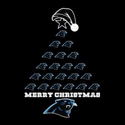 Merry Christmas Tree Carolina Panthers NFL Svg, Football Team Svg, NFL Team Svg, Sport Svg, Digital download
