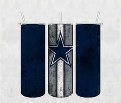 Dallas Cowboys Grunge Tumbler PNG, Tumbler wrap, Straight Design 20oz Skinny Tumbler PNG File Digital Download