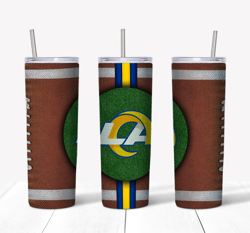 LA Rams Football Tumbler PNG - Tumbler wrap - Straight Design 20oz Skinny Tumbler PNG - Instant download