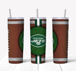 New York Jets Football Tumbler PNG, Tumbler wrap, Straight Design 20oz Skinny Tumbler PNG, Instant download