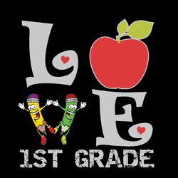 Love 1st grade svg, Apple svg, Love first grade svg, 1st grade svg, Teacher svg, love Grade Svg, Digital Download