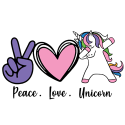 Peace love Unicorn svg, unicorn svg, unicorn valentine's svg, Unicorn Clip Art, Cute unicorn svg, Digital Download
