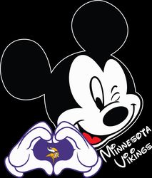 Mickey Loves Vikings Svg, Sport Svg, Minnesota Vikings Svg, Disney Svg, Football Svg, Sport Svg, Digital download