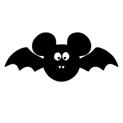Halloween Full Stitches Svg, Bat Mouse Bat Mickey Machine Embroidery Design, Mickey SVG, Mickey Halloween SVG, Cut file