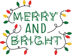 Merry and bright Svg, Christmas Svg, Merry christmas Svg, Christmas cookies svg, christmas tree svg, Digital download-1