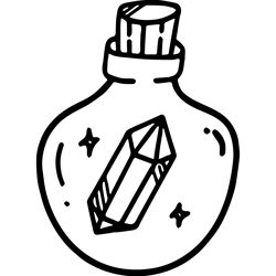 Crystal Potion Png, Halloween Png, Spooky Png, Spooky Season, Halloween logo Png, Happy Halloween Png, Png file