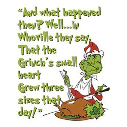 And What Happened The Grinch Svg, Grinch Christmas Svg, Christmas Svg, logo Christmas Svg, Instant download