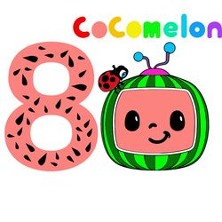 Cocomelon Numbers 8 Svg, Cocomelon Png, Cocomelon Characters Svg, Cocomelon Cricut Svg, Disney Svg, Instant download