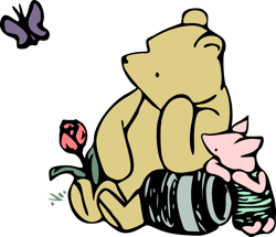 Pooh Solid Piglet Svg, Winnie The Pooh Svg, Winnie the pooh Png, Pooh Svg, Winnie The Pooh Clipart, Instant download-1