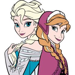 Anna And Elsa Svg, Frozen Svg, Frozen family Svg, Frozen Birthday svg, Elsa Olaf Anna Frozen Svg, Digital download-2
