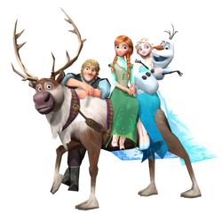 Anna,elsa,Kristoff,Olaf and Sven Png, Frozen Png, Frozen logo Png, Frozen family Png, Frozen Birthday Png, Cut file