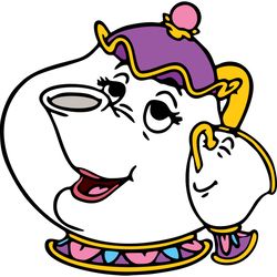 Mrs. Potts Svg, Beauty And The Beast Svg, Beauty And The Beast Clipart, Disney Svg, Cut File-2