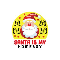 Santa is my home boy Svg, Christmas Svg, Christmas logo Svg, Merry Christmas Svg, Digital download