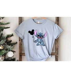 stitch balloon shirt - disneyworld family shirts , disneyland shirts, stitch magic balloons ,kids disneyworld shirts,bab