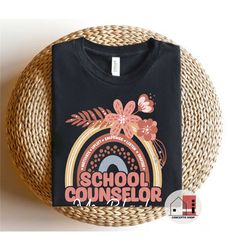 customized school counselor shirt, wildflower school counselor tee, gift for school counselor, school counselor gift, co