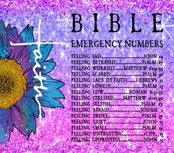 Purple Bible Emergency Tumbler