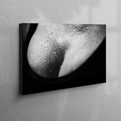 3d canvas, canvas decor, canvas wall art, breast photo print, sensual photo canvas print, erotic breast printed, nude ar