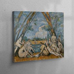 Canvas Home Decor, Canvas Art, Living Room Wall Art, The Large Bathers, Les Grandes Baigneuses Printed, Oil Painting Pri