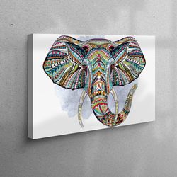canvas home decor, wall art canvas, large canvas, animal canvas art, safari 3d canvas, elephant 3d canvas, safari animal