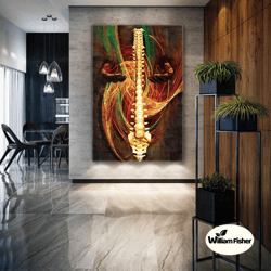 Spine Health Brain And Nerve Surgery Abstract Design Roll Up Canvas, Stretched Canvas Art, Framed Wall Art Painting