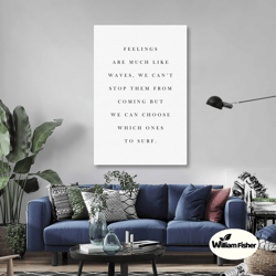 Typographic Wall Art, Motivational Canvas Art, Lettering Wall Decor, Roll Up Canvas, Stretched Canvas Art, Framed Wall A