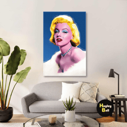 Marilyn Monroe Iconic Celebrity Pop Art, Pop Art Wall Decor, Marilyn Monroe Pop Art Wall Decor, Roll-Up Canvas Wall Art