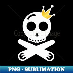 crowned pinball pirate - vintage sublimation png download