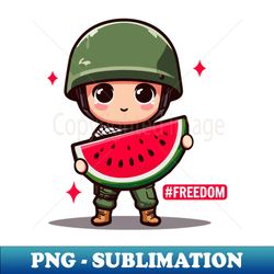 Freedom Soldier and a Slice of Resistance - PNG Transparent Sublimation Design